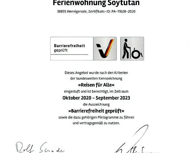 B1 - Barrierefreie In Wernigerode, Ideal Fuer Senioren Und Behinderte Menschen